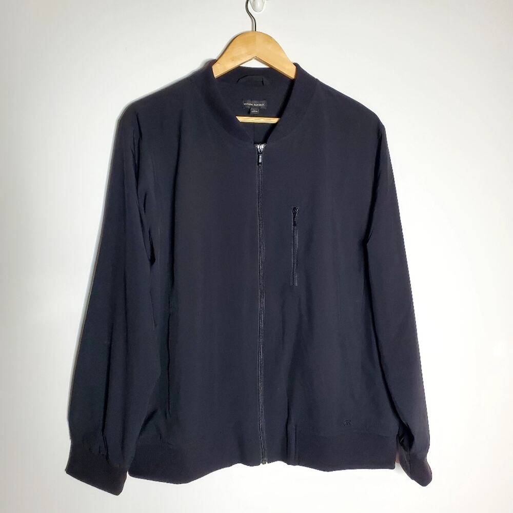 Banana Republic Women's Lightweight Bomber Jacket Zippered Chest Pocket Size XL